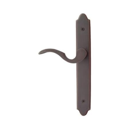 Emtek Classic Brass Door Configuration 1 Passage Multi Point Narrow Trim Lever Set with American Cylinder Below Handle French Antique