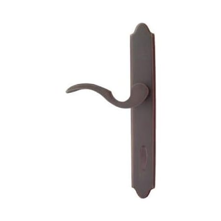 Emtek Classic Brass Door Configuration 1 Thumbturn Multi Point Narrow Trim Lever Set with American Cylinder Below Handle French Antique