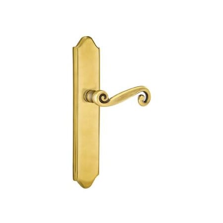 Emtek Classic Brass Door Configuration 1 Passage Multi Point Trim Lever Set with American Cylinder Below Handle French Antique