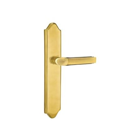 Emtek Classic Brass Door Configuration 1 Patio Multi Point Trim Lever Set with American Cylinder Below Handle French Antique