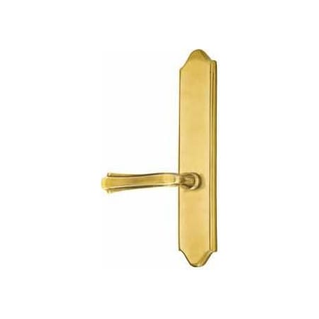 Emtek Classic Brass Door Configuration 2 Thumbturn Multi Point Trim Lever Set with American Cylinder Above Handle French Antique
