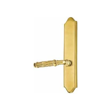 Emtek Classic Brass Door Configuration 2 Patio Multi Point Trim Lever Set with American Cylinder Above Handle French Antique