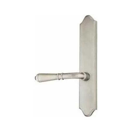 Emtek Classic Brass Door Configuration 2 Inactive Multi Point Trim Lever Set with American Cylinder Above Handle Pewter