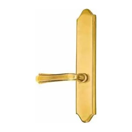Emtek Classic Brass Door Configuration 2 Inactive Multi Point Trim Lever Set with American Cylinder Above Handle French Antique