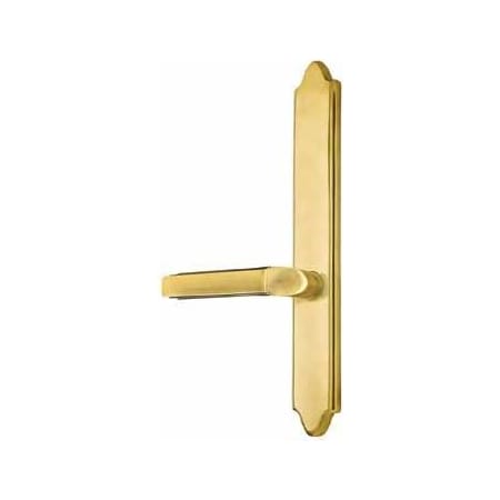 Emtek Classic Brass Door Configuration 3 Inactive Multi Point Narrow Trim Lever Set with American Cylinder Above Handle French Antique