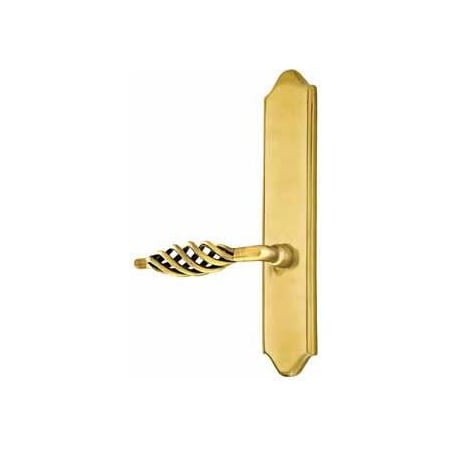 Emtek Classic Brass Door Configuration 3 Thumbturn Multi Point Trim Lever Set with American Cylinder Above Handle French Antique