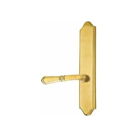Emtek Classic Brass Door Configuration 3 Inactive Multi Point Trim Lever Set with American Cylinder Above Handle French Antique