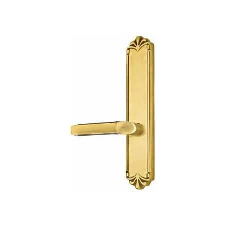 Emtek Designer Brass Door Configuration 4 Patio Multi Point Trim Lever Set with American Cylinder Above Handle French Antique