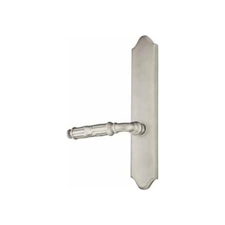 Emtek Classic Brass Door Configuration 4 Thumbturn Multi Point Trim Lever Set with American Cylinder Above Handle Pewter