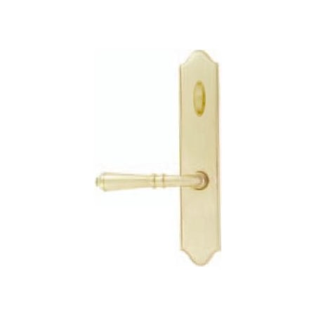 Emtek Classic Brass Door Configuration 4 Thumbturn Multi Point Trim Lever Set with American Cylinder Above Handle French Antique