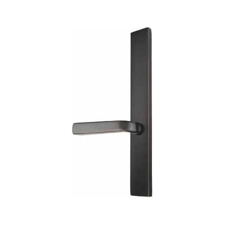 Emtek Brass Modern Door Configuration 4 Inactive Multi Point Narrow Trim Lever Set with American Cylinder Above Handle Oil Rubbed Bronze