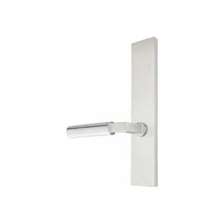 Emtek Brass Modern Door Configuration 4 Passage Multi Point Trim Lever Set with American Cylinder Above Handle Brushed Stainless Steel