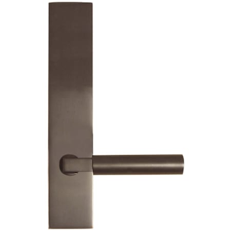 Emtek Brass Modern Door Configuration 4 Inactive Multi Point Trim Lever Set with American Cylinder Above Handle Oil Rubbed Bronze