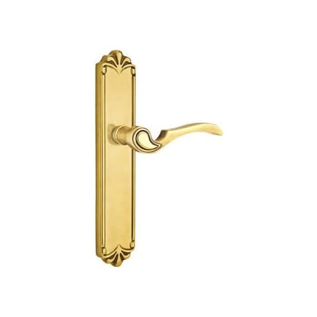 Emtek Designer Brass Door Configuration 5 Thumbturn Multi Point Trim Lever Set with European Cylinder Below Handle French Antique