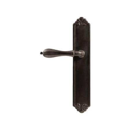 Emtek Lost Wax / Tuscany Bronze Door Configuration 6 Passage Multi Point Trim Lever Set with American Cylinder Below Handle Flat Black