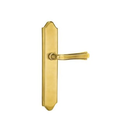 Emtek Classic Brass Door Configuration 6 Passage Multi Point Trim Lever Set with American Cylinder Below Handle French Antique