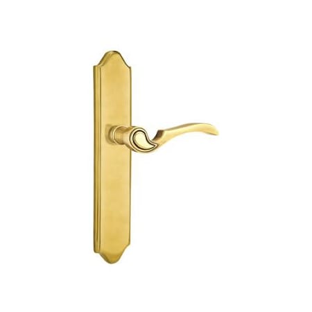Emtek Classic Brass Door Configuration 6 Thumbturn Multi Point Trim Lever Set with American Cylinder Below Handle French Antique