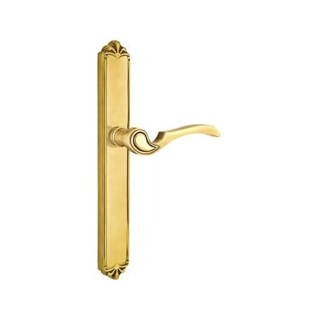 Emtek Designer Brass Door Configuration 6 Thumbturn Multi Point Narrow Trim Lever Set with American Cylinder Below Handle French Antique