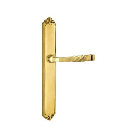 Emtek Designer Brass Door Configuration 6 Patio Multi Point Narrow Trim Lever Set with American Cylinder Below Handle French Antique