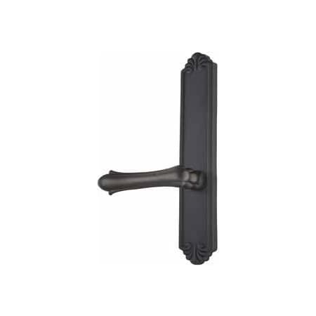 Emtek Lost Wax / Tuscany Bronze Door Configuration 7 Thumbturn Multi Point Trim Lever Set with American Cylinder Above Handle Flat Black