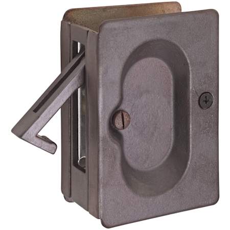 Emtek 3-1/2 Inch Height Passage Pocket Door Lock Deep Burgundy