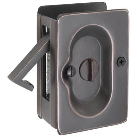 Emtek 3-1/2 Inch Solid Brass Privacy Mortise Pocket Door Lock for 1-1/2" Thick Doors Oil Rubbed Bronze