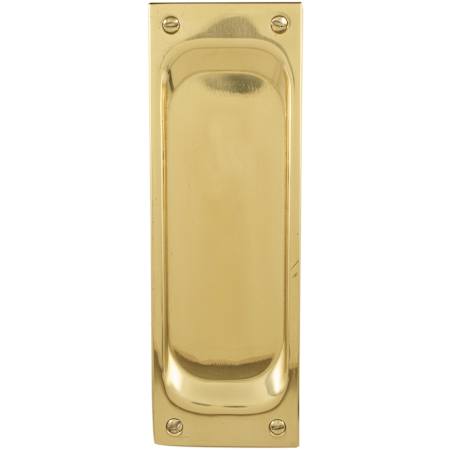 Emtek 7-1/2 Inch Solid Brass Passage Mortise Pocket Door Pull for 1-3/4" Thick Doors Polished Brass