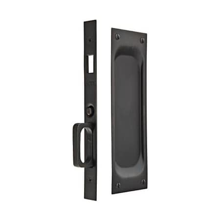 Emtek 7-1/2 Inch Solid Brass Inactive Dummy Mortise Pocket Door Pull for 1-7/8" Thick Doors Oil Rubbed Bronze