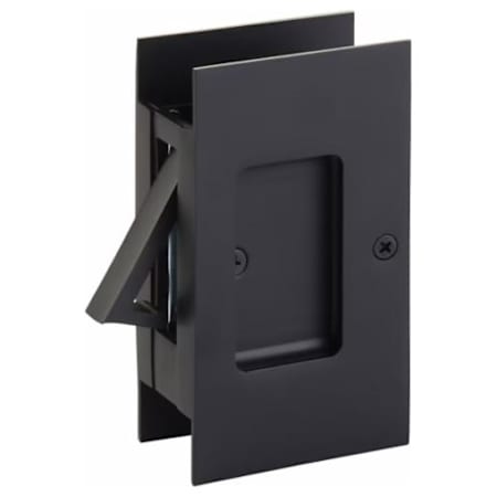 Emtek Modern Rectangular Passage Pocket Door Lock Flat Black