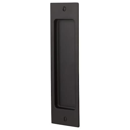 Emtek Rustic Modern Rectangular 8-1/2 Inch Dummy Mortise Pocket Door Lock for 2-1/4" Thick Doors Flat Black