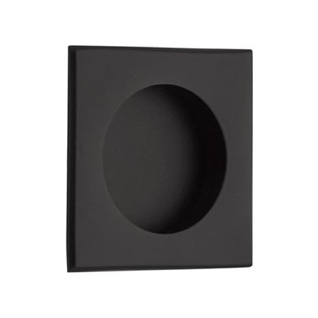 Emtek Square 2-1/2 Inch Square Flush Door Pull Flat Black