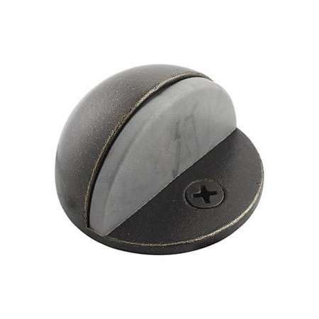 Emtek 1" Projection Solid Brass Half Dome Style Floor Mounted Door Stop Medium Bronze