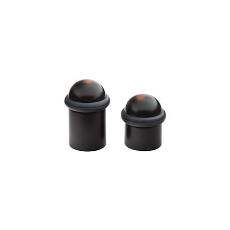 Emtek 2" Cylindrical Floor Bumper with Dome Cap from the Door Accessories Collection Oil Rubbed Bronze