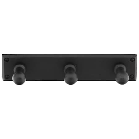 Emtek Sandcast Bronze Single Robe Hook Flat Black