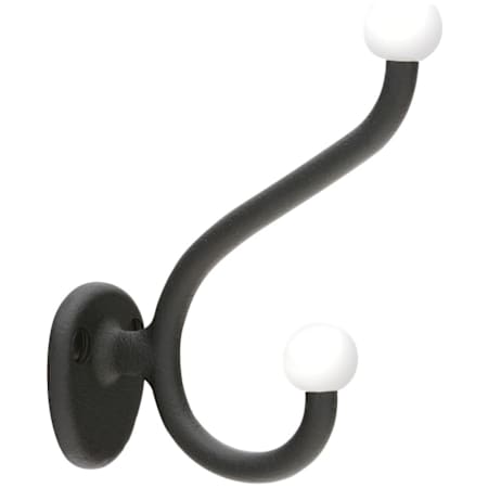 Emtek Wrought Steel Double Robe Hook Flat Black