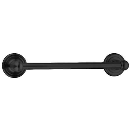 Emtek Traditional Brass 12 Inch Towel Bar Flat Black