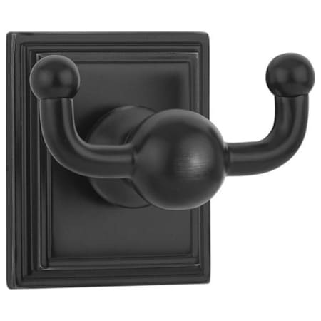 Emtek American Classic Double Robe Hook Flat Black