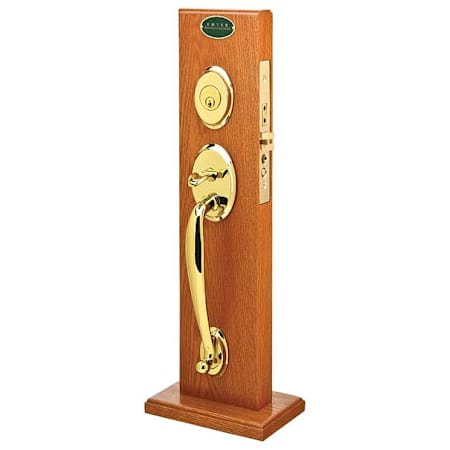 Emtek Salem Dummy Classic Brass Mortise Handleset Lifetime Polished Brass