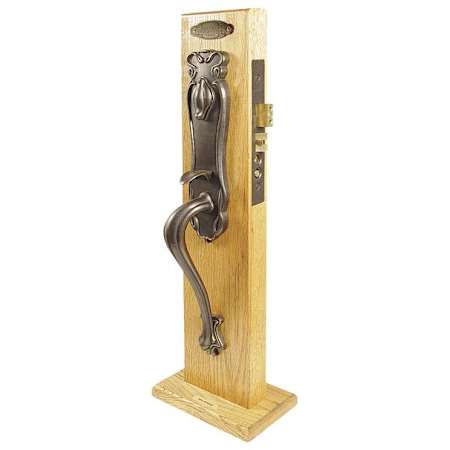 Emtek Art Nouveau Dummy Tuscany Bronze Mortise Handleset Medium Bronze
