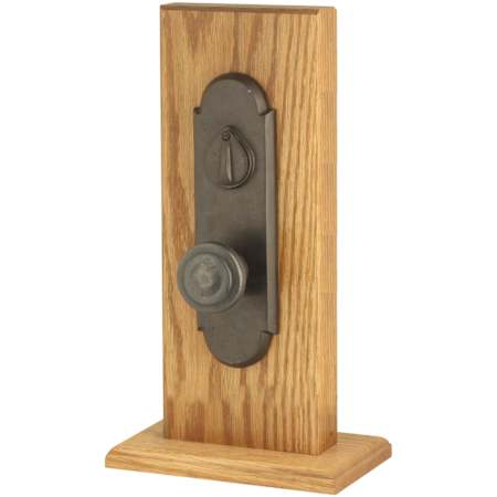 Emtek Cheyenne Dummy Mortise Set from the Sandcast Bronze Collection Flat Black