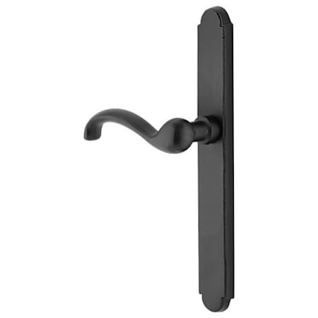 Emtek 11 Inch Stretto Arched Single Dummy Sideplate Entry Set from the Sandcast Bronze Collection Flat Black