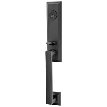 Emtek Wilshire Dummy Classic Brass Handleset Flat Black