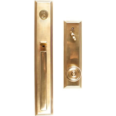 Emtek Melrose Single Cylinder Keyed Entry Handleset from the Brass Modern Collection French Antique