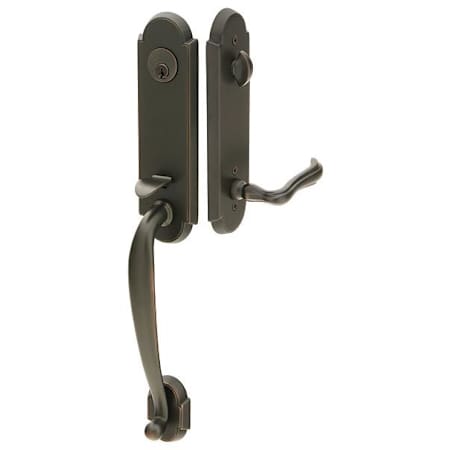 Emtek Richmond Dummy Brass Modern Handleset Oil Rubbed Bronze