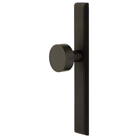 Emtek 11 Inch Stretto Rectangular Single Dummy Sideplate Entry Set from the Sandcast Bronze Collection Flat Black