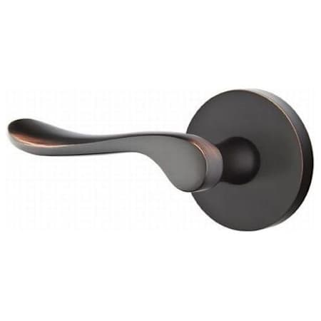 Emtek Luzern Reversible Two-Sided Dummy Door Lever Set from the Luzern Collection Oil Rubbed Bronze