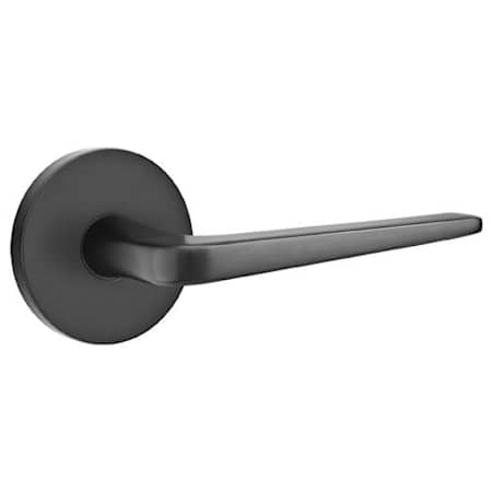 Emtek Athena Reversible Non-Turning Two-Sided Dummy Door Lever Set from the Brass Modern Collection Flat Black