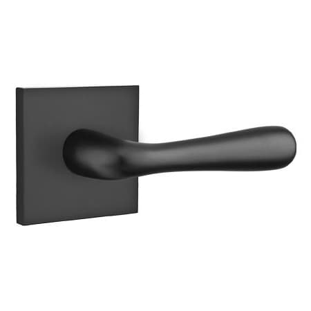 Emtek Basel Reversible Non-Turning Two-Sided Dummy Door Lever Set from the Brass Modern Collection Flat Black