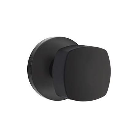 Emtek Freestone Reversible Non-Turning Two-Sided Dummy Door Knob Set from the Urban Modern Collection Flat Black