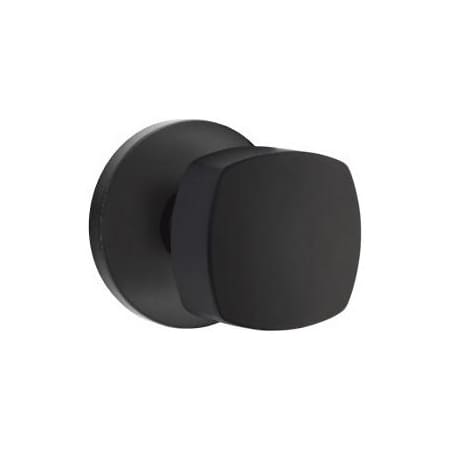 Emtek Freestone Passage Door Knob Set with Disk Rose from the Urban Modern Collection Flat Black